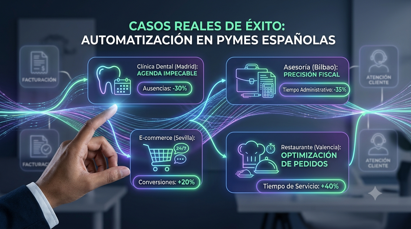Automatización en PYMES españolas: ¡Casos Reales y Éxito!
