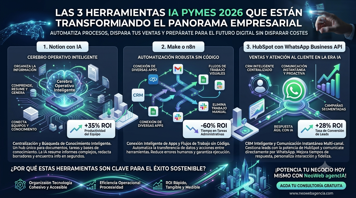 Herramientas IA PYMES 2026: ¡El Futuro ya está aquí!